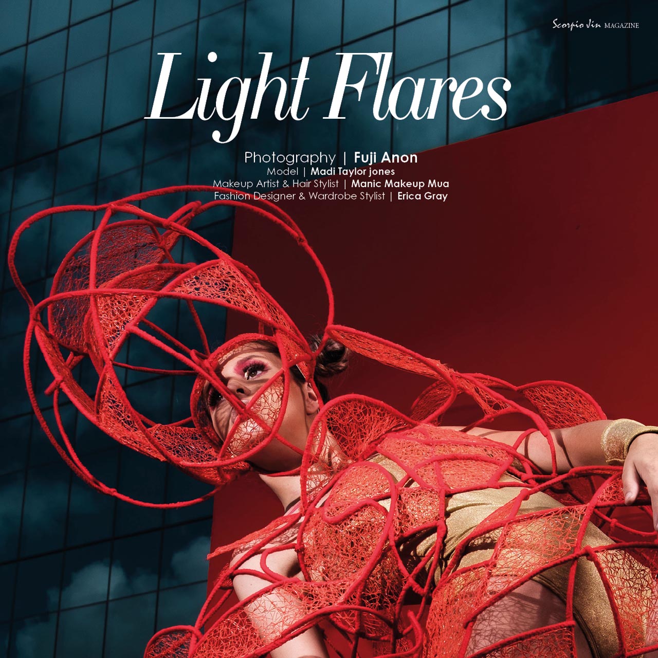 Published in issue #30 Scorpio Jin Magazine, photo: @fuji_anon, model: @madi_taylorjones HMUA: @manicmakeup_mua wearing @erica_gray_artist 