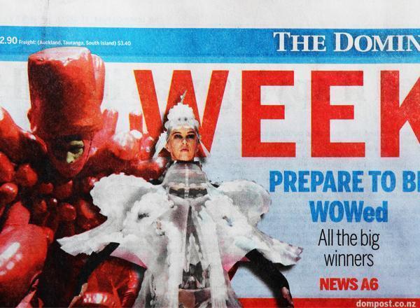 Shaker Suit 1st place Creative Excellence  Section in the 2012 World of WearableArt Awards Show